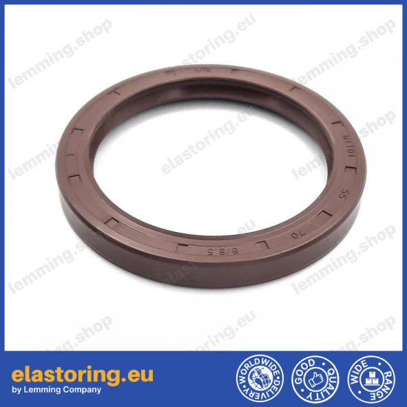 Pressure oil seal 55x70x8/8,5 N1T01 FPM [BABSL]